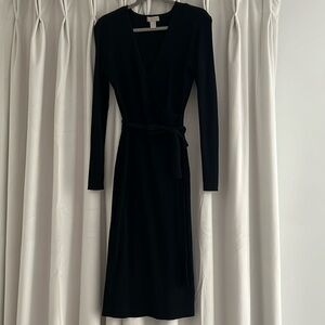 Black H&M midi Sweater Dress
